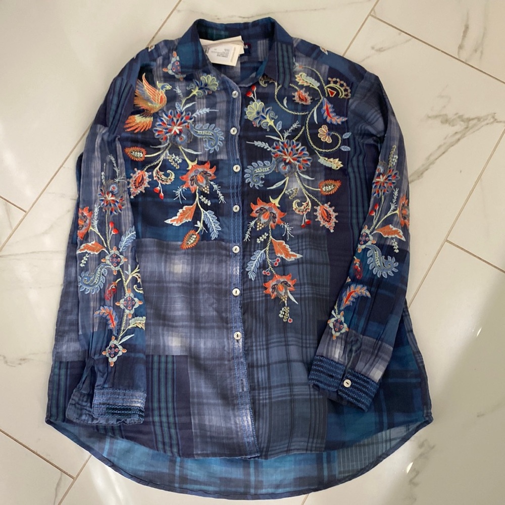 Johnny Was Kayra shirt XS